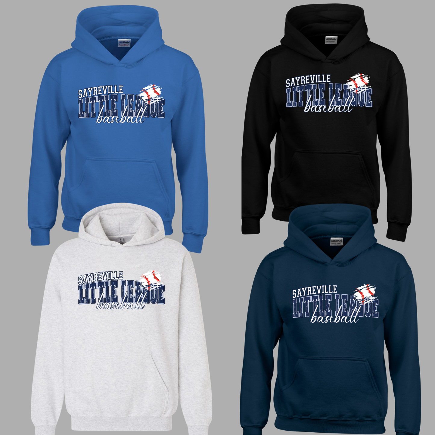 SLL - Sayreville Little League  SLL - Crewneck Sweatshirt or Hooded Sweatshirt or Tee Shirt
