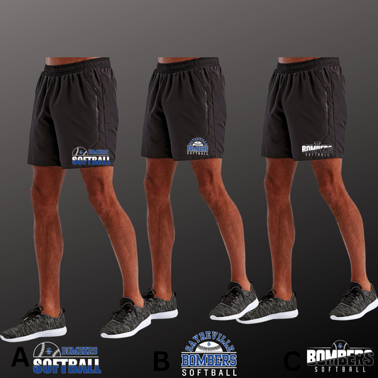 Softball 016 -Tri Dri Men's Training Shorts - Black