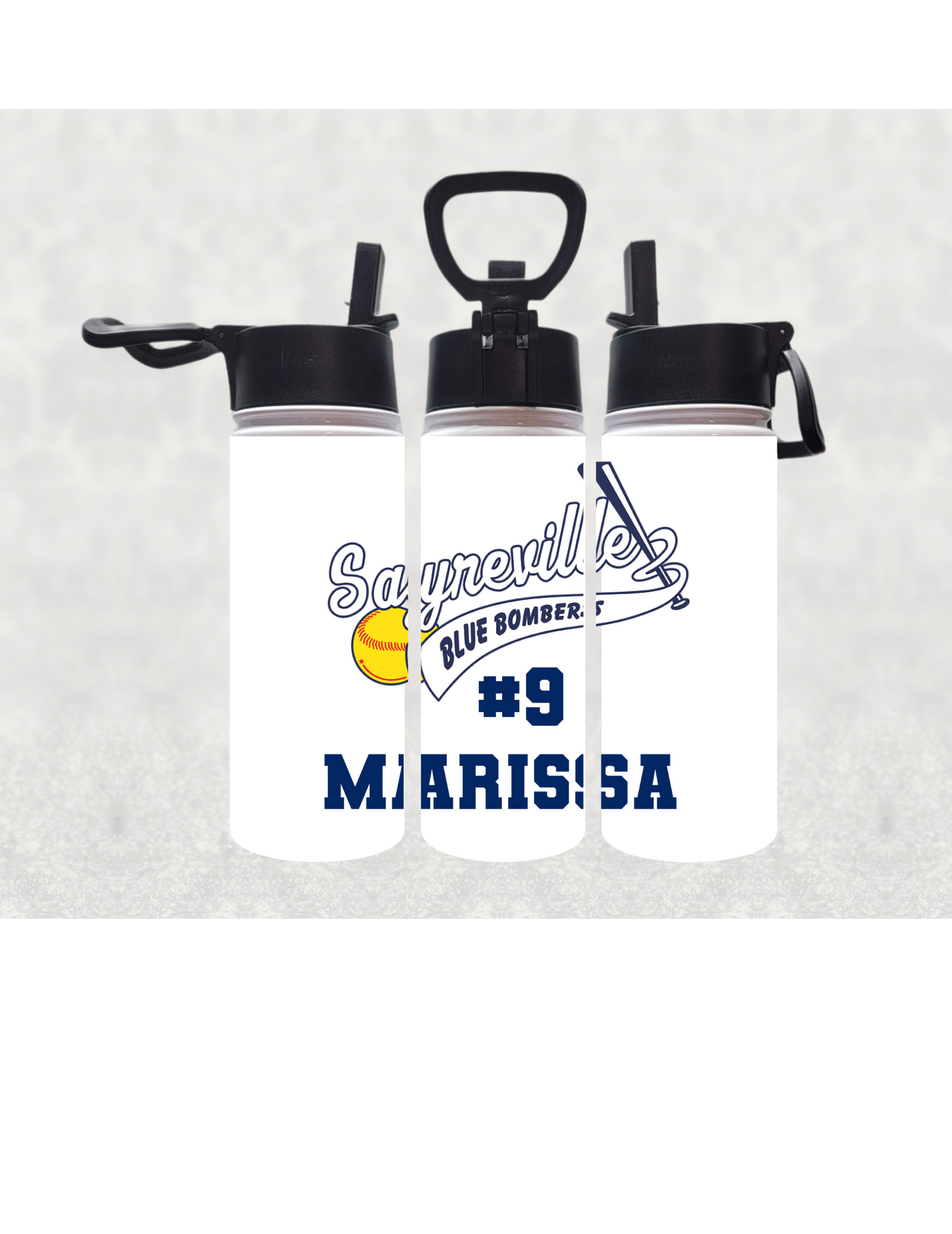 BB 052- Blue Bombers Water Bottles - Customized