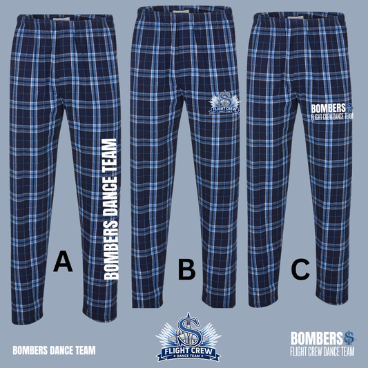 Flight Crew Dance Team 007 - Box craft Flannel PJ Pants with Pockets