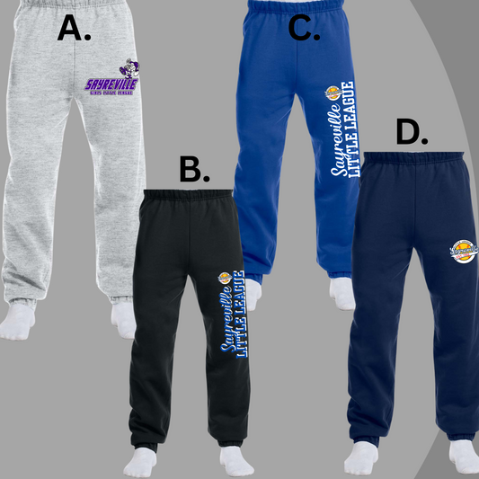 SLL 7 - Sayreville Little League- SOFTBALL Logo's - Next Level Fleece Sweatpants