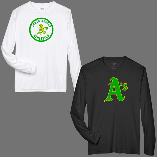 South Jersy A's Softball 005- Team 365 Performance LONG SLEEVE Shirt (Dri Fit)