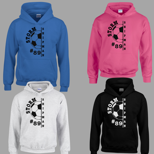 Sayreville AA Soccer Storm 029 - Storm CUSTOMIZED HOODED Sweatshirt