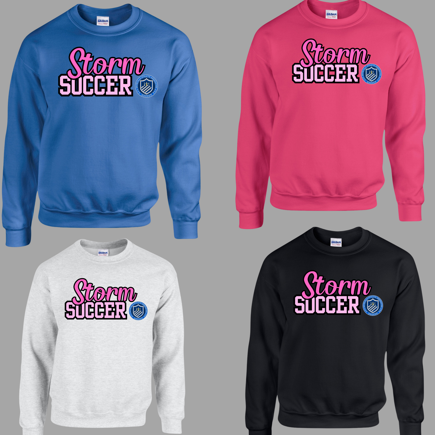 Sayreville AA Soccer Storm 020- Storm Crew Neck Sweatshirt