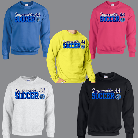 Sayreville AA Soccer 014- Sayreville AA Soccer Crew Neck Sweatshirt