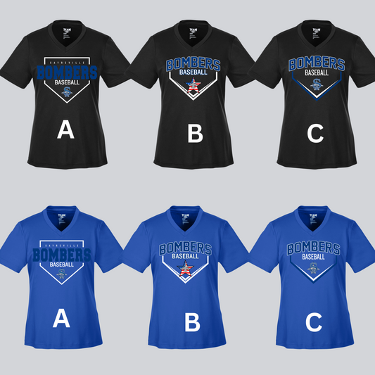 003 -Women's V-Neck Performance T-Shirt (Dri Fit)