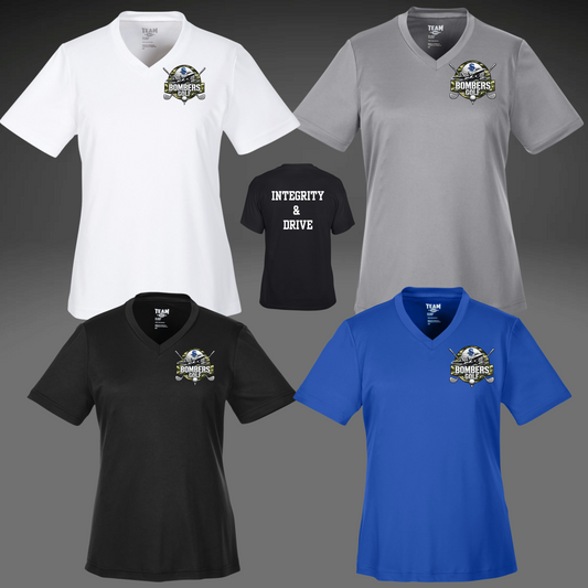 SBG  05 - Women's V-neck - Team 365 Performance Tee Shirt (Dri Fit)