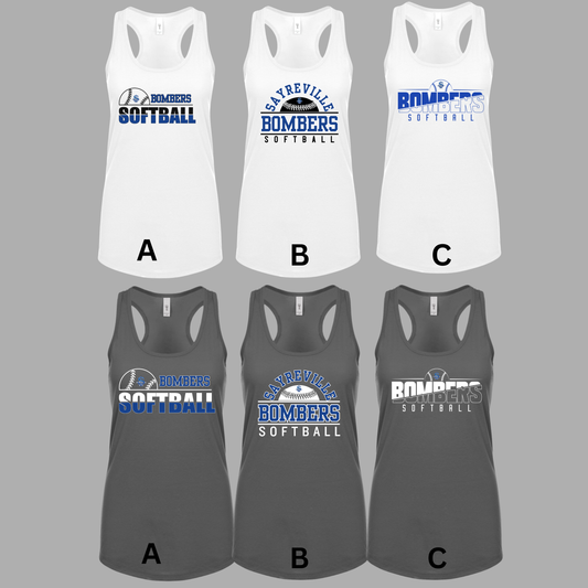 Softball 005 -Next Level - Women's Racerback Tank Top