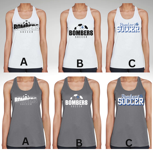 Soccer 009 -Team 365 - Women's Racerback Performance Tank Top