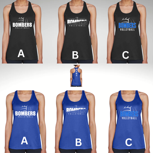 Volleyball 006 -Team 365 - Women's Racerback Performance Tank Top